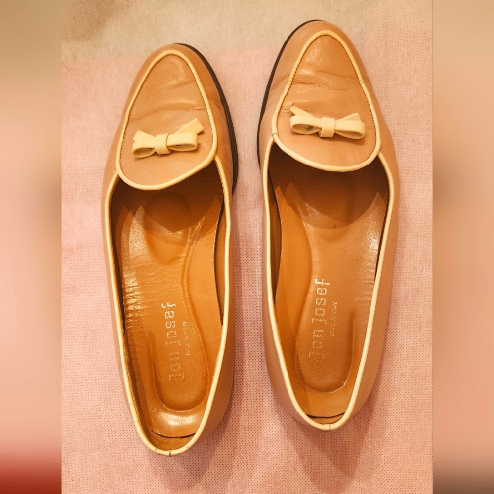 Jon Josef Natural Loafer Flat Sz 7